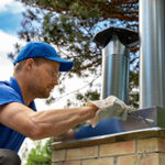 Chimney service Lacey professional at work